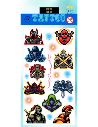 TATTOOS WARRIOR  TA0077