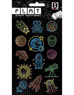 STICKER FLAT SPACE FLUO GLO06