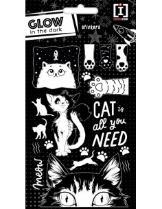 STICKER GLOW CATS GLO20