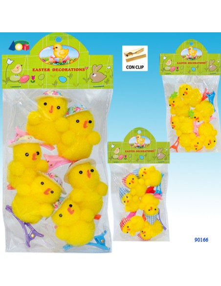 PULCINI CON CLIP CONF. 6 PZ. 90166