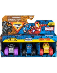 MONSTER JAM MINI MARVEL 3 PACK BUNDLE 6070229