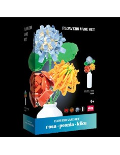 FLOWER MATTONCINI - VASO + 3 FIORI 78080