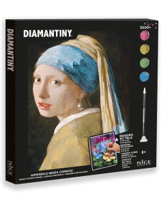 DIAMANTINY QUADRO RAGAZZA CON ORECCHINO DI PERLA 96700