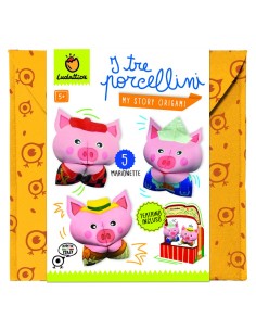 LUDATTICA ORIGAMI DELLE FIABE- TRE PORCELLINI 23546