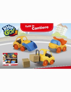KIDDYGO VEICOLI CANTIERE SET 3 MEZZI 17015