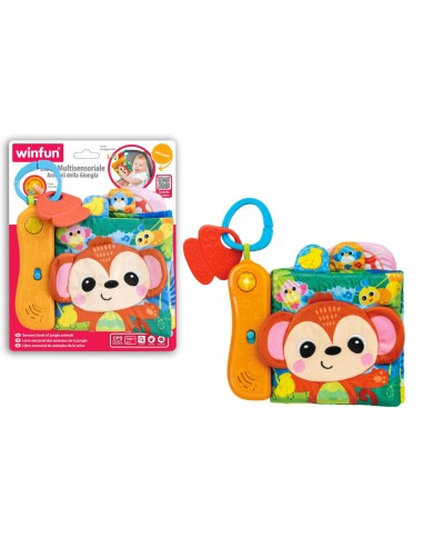 LIBRO MULTISENSORIALE ANIMALI GIUNGLA WNF230102