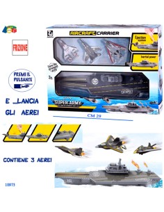 CONF VETRINA PORTAEREI  FRIZ.  LANCIA AEREI  10973