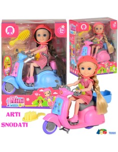 CONF VETR.BAMBOLINA C/CASCHETTO SU SCOOTER  70305