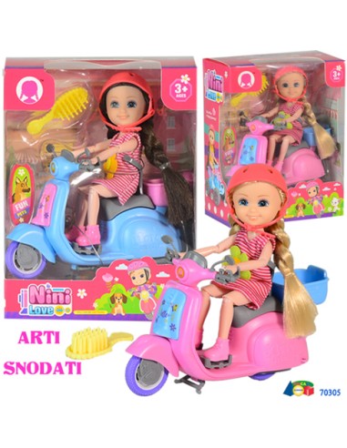 CONF VETR.BAMBOLINA C/CASCHETTO SU SCOOTER  70305