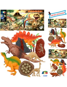 DINOSAURI CON VULCANO  ASS 51859