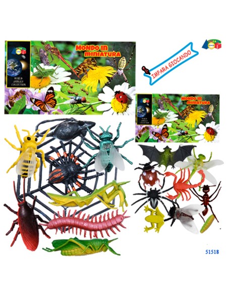 BUSTA INSETTI  MONDO IN MINIATURA  ASS. 51518