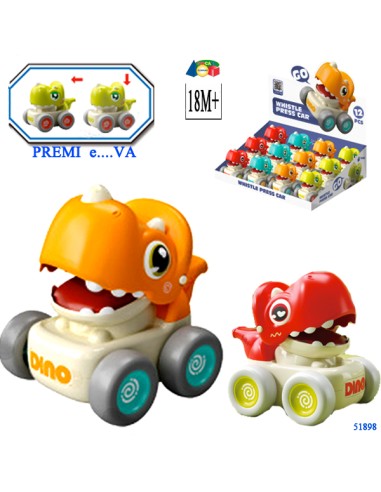 DINO FUNNY C/RUOTE PREMI E VA C/FISCHIETTO DBX...