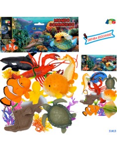 BUSTA PESCI MONDO SOMMERSOC/PESCE PALLA,ASS 51413