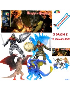 BUSTA 3 DRAGHI E 2 CAVALIERI, ASS. 51873