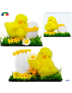 CONF TRASP  PULCINO C/UOVO SU PRATO ASS.  90317