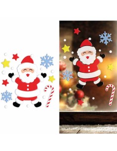 BABBO NATALE DECORAZIONE IN GEL 20X25 CM 41312