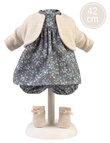 ABITO GRIGIO CON GILET 42CM LLOV94202A