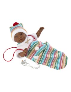 TUTINA BIANCA E COPERTINA MULTICOLOR 30CM LLOV930008