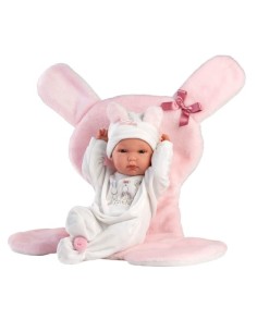 BEB BIMBA COPERTA BUNNY ROSA CORPO VINILE 35CM LLO63598