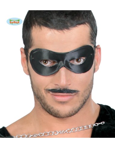 MASCHERA PIERROT NERO 12444