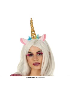 DIADEMA UNICORNO ORO 13048