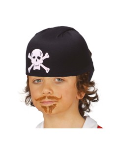 CAPPELLO DA PIRATA IN TESSUTO NERO PER BAMBINI 13127