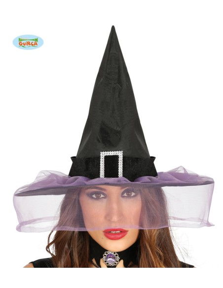 CAPPELLO STREGA CON VELO 13154