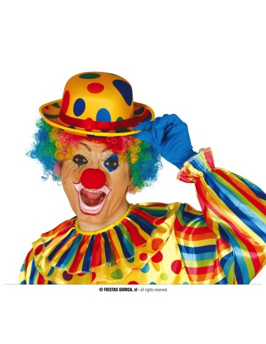 CAPPELLO BOMBETTA PAGLIACCIO A POIS...