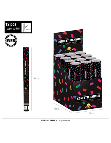 CANNONE CORIANDOLI MULTI 14010