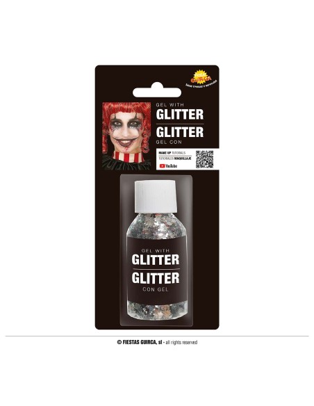 GEL CON GLITTER ARGENTO 15805