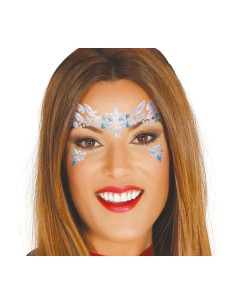 GIOIELLI FACCIA ADESIVA BLU E BIANCA 15822