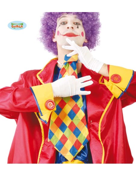 CRAVATTA CLOWN SCACCHI 16010