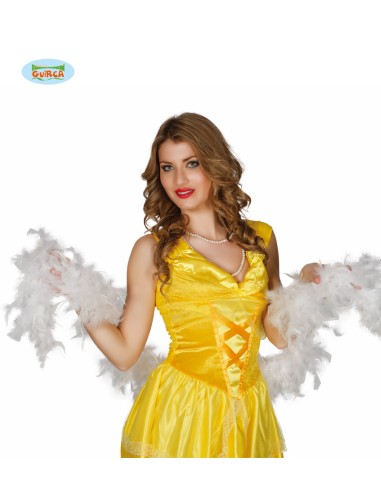 BOA CON PIUME BIANCO 180CM 16343