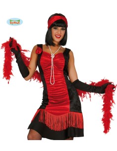 BOA CON PIUME ROSSO 180CM 16344