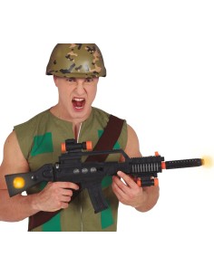 FUCILE D'ASSALTO CON LUCE E SUONO 70 CM 16359