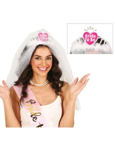 VELO DA SPOSA CON DIADEMA A CUORE, ADULTI 23024