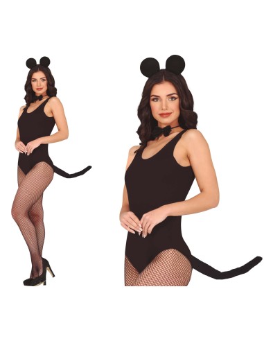 SET TOPOLINA CERCHIETTO CON FIOCCO E...