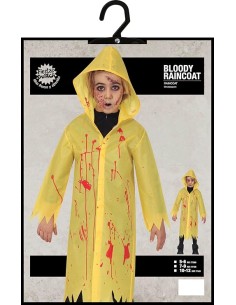 COSTUME IMPERMEABILE GIALLO INSANGUINATO 5-6 ANNI FG77099