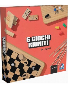 EG CLASSICI 6 GIOCHI RIUNITI IN LEGNO 6066797