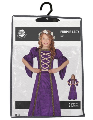 COSTUME PURPLE LADY, INFANTILE, 10...