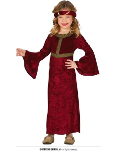 COSTUME BAMBINA MEDIEVALE 5-6 ANNI 81287