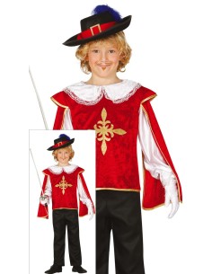 COSTUME MOSCHETTIERE BAMBINO, 7-9 ANNI 83378