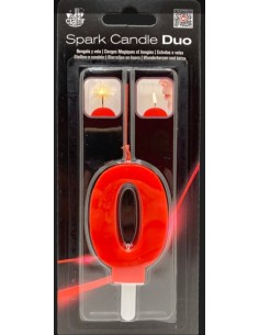 CANDELE DUO SCINTILLE N0 ROSSA C86100
