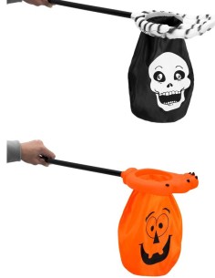 TRICK OR TREAT MANO ARRAFFATUTTO SCHELETRO O ZUCCA CM...