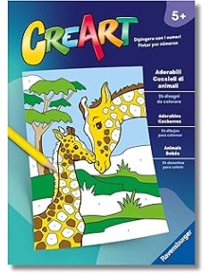 CREART ALBUM DA COLORARE 5+ - ADORABILI CUCCIOLI DI...