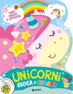 LIBRO UNICORNI COLORA E GIOCA 55153A