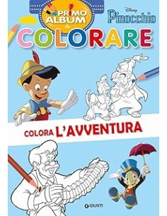 LIBRO PINOCCHIO PRIMO ALBUM DA COLORARE W0218A