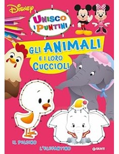 LIBRO UNISCO I PUNTINI GLI ANIMALI E I LORO CUCCIOLI W0502A
