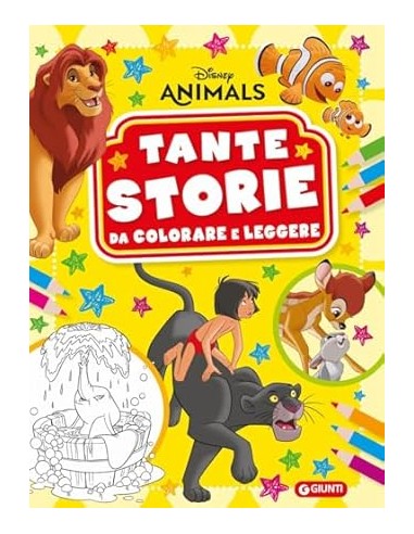 LIBRO ANIMALI (GLI) RACCONTA E COLORA...