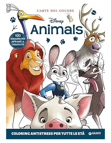 LIBRO DISNEY ANIMALS COLORING...